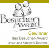 Gewinner des Besucher-Award in der Kategorie Business im Januar 2012.