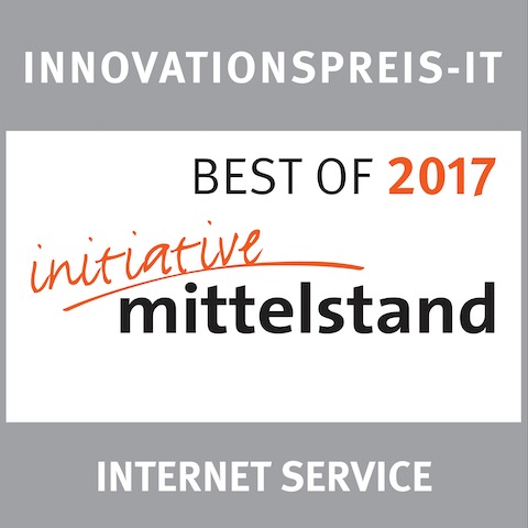 Zertifikat, BEST OF 2017 INTERNET SERVICE