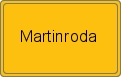 Ortsschild von Martinroda