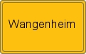 Ortsschild von Wangenheim