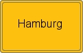 Ortsschild von Hamburg