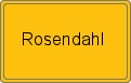 Ortsschild von Rosendahl