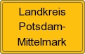 Ortsschild von Landkreis Potsdam-Mittelmark