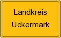 Ortsschild von Landkreis Uckermark