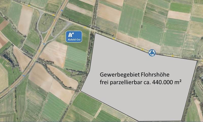 Industriegebiet B62/Flohrshöhe Alsfeld