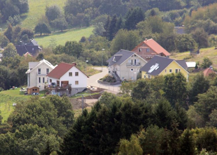 Nahaufnahme Neubaugebiet