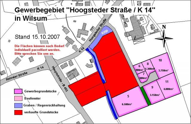 Gewerbegebiet »Hoogsteder Straße / K 14«