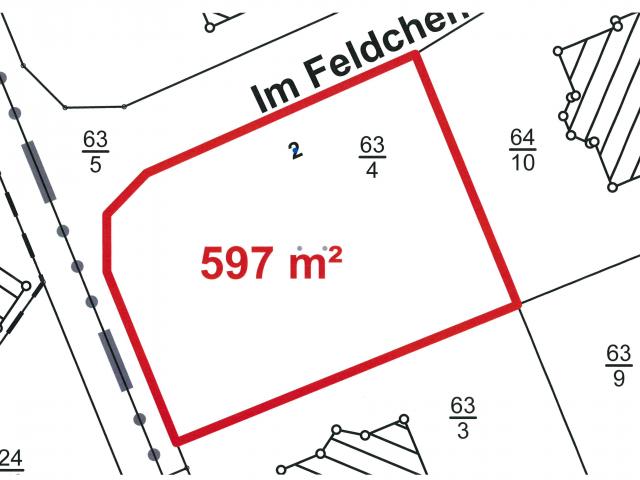 Bauplatz Nr. 63/4 im Wohngebiet Ehr BG "Feldchen"