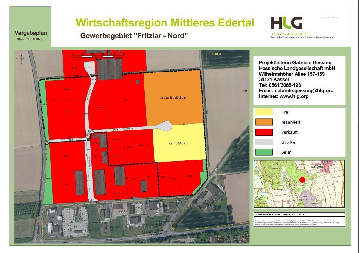 Industrie-, Misch- und Gewerbegebiet »Interkommunales Industriegebiet Fritzlar Nord«