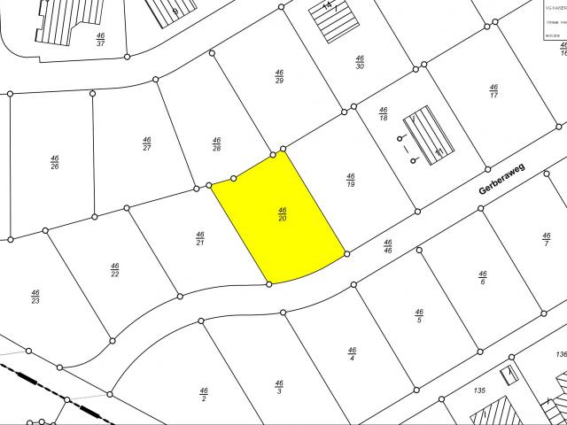 Bauplatz Nr. Flur 11 Nr. 46/20 im Wohngebiet Am Wehrholz