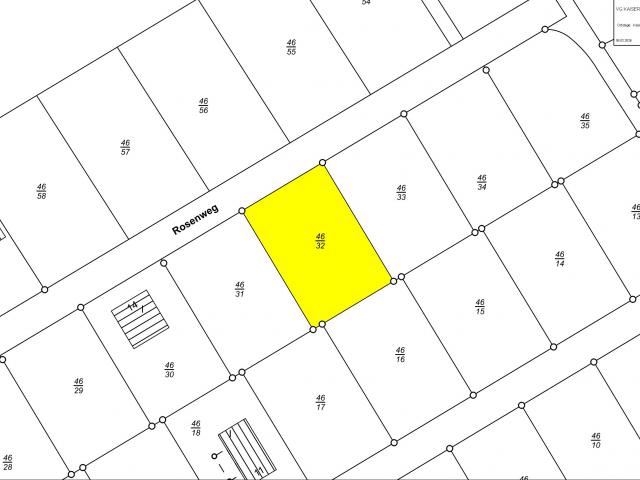 Bauplatz Nr. Flur 11 Nr. 46/32 im Wohngebiet Am Wehrholz