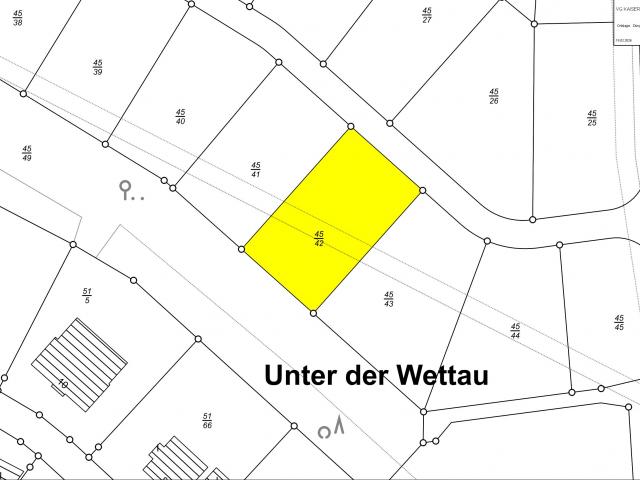 Bauplatz Nr. Flur 4 Nr. 45/42 im Wohngebiet Auf Ahlsheck