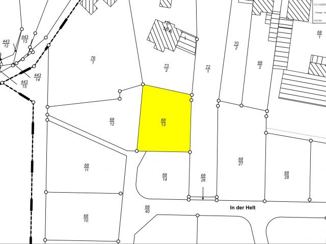 Bauplatz Nr. Flur 6 Nr. 68/13 im Wohngebiet Hinter der Kirche