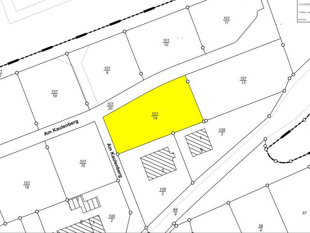 Bauplatz Nr. Flur 15 Nr. 101/14 im Wohngebiet Hinter der Hohmark