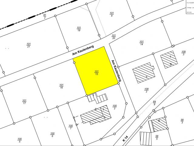 Bauplatz Nr. Flur 15 Nr. 101/15 im Wohngebiet Hinter der Hohmark