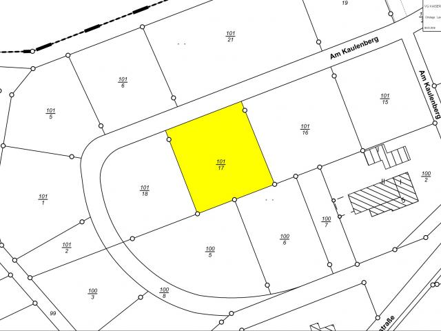 Bauplatz Nr. Flur 15 Nr. 101/17 im Wohngebiet Hinter der Hohmark