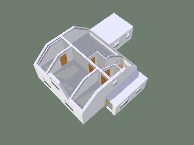 Ansicht 3D Dachgeschoss