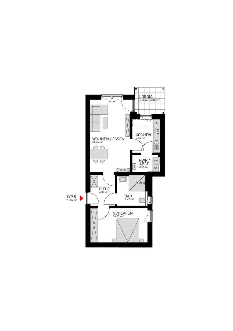 Wohnung Typ 5 - Haus 11d