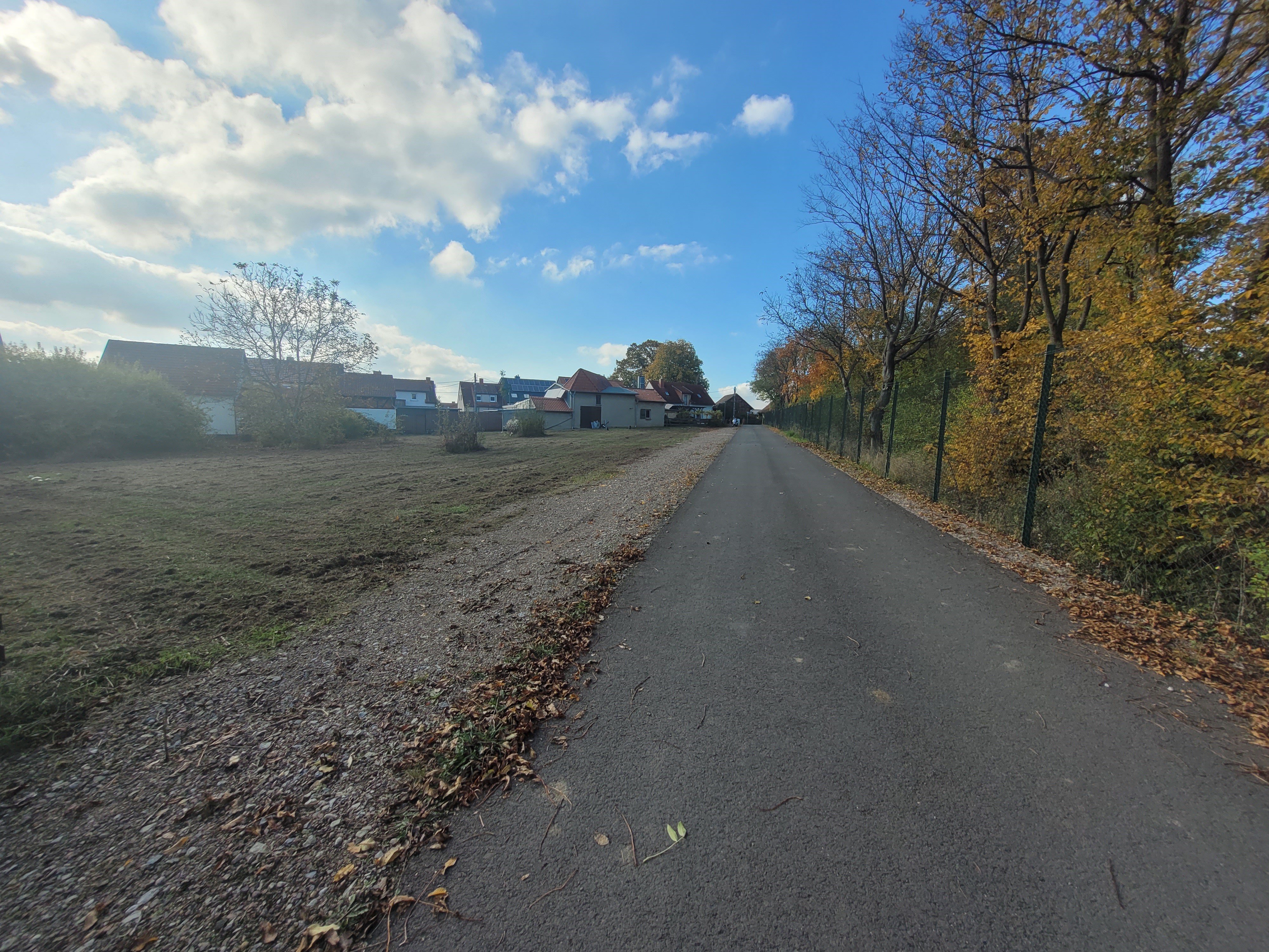 Blick auf Grundstück, Blickrichtung West