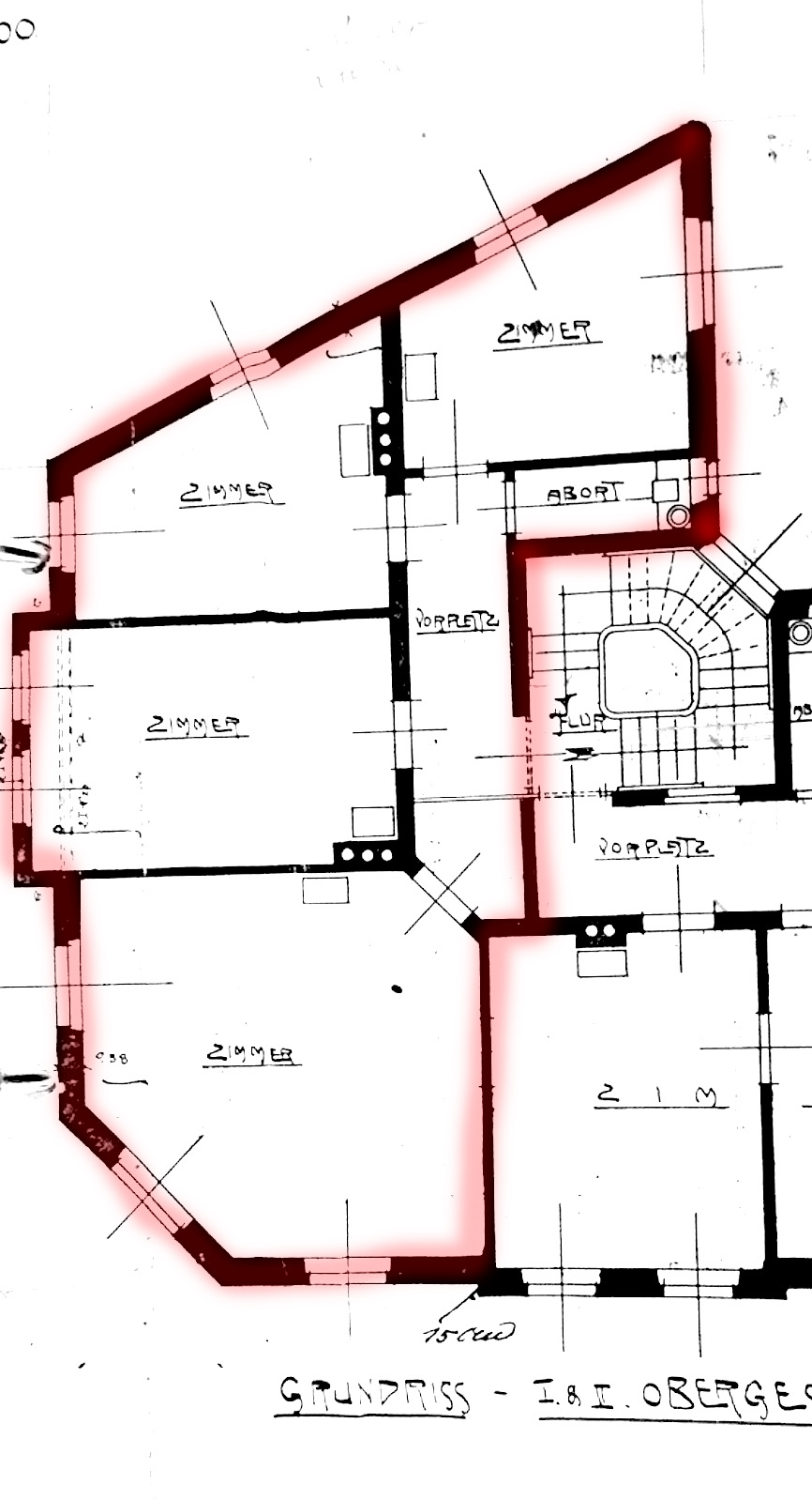 Grundriss, 1. Obergeschoss
