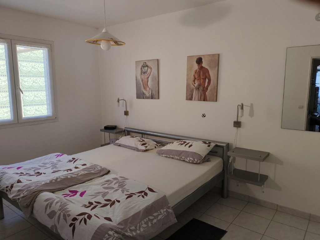 Schlafzimmer im hinteren, größeren Appartement