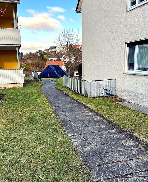 Durchgang zwischen den Blocks