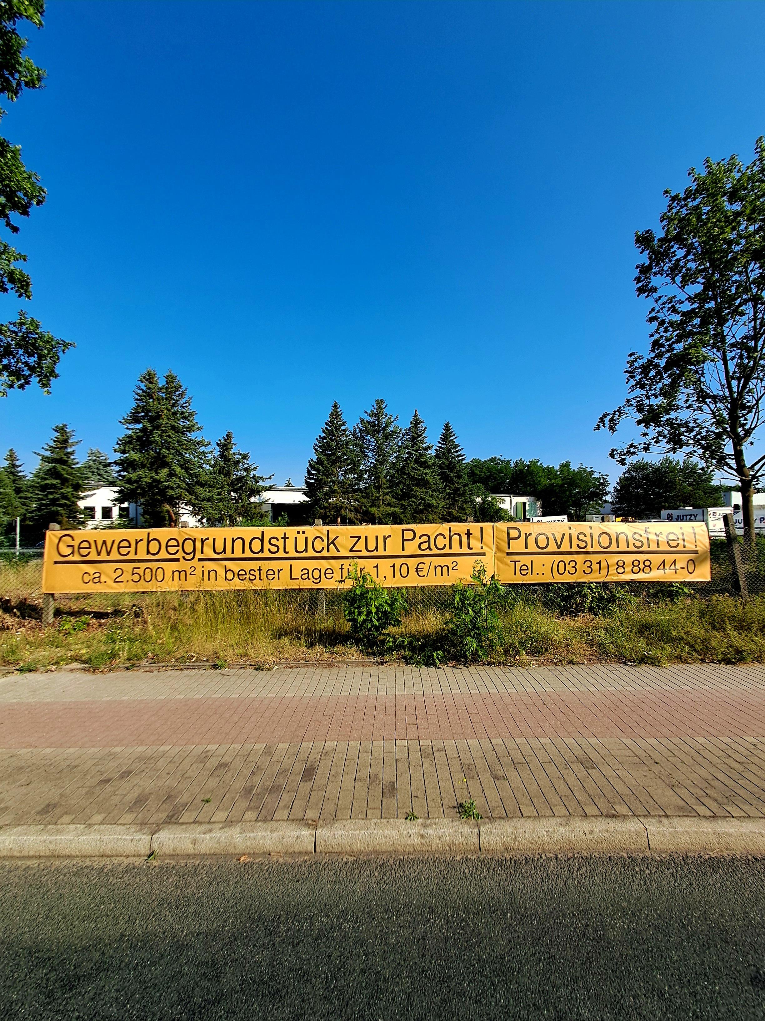 Gewerbegrundstück zur Pacht - Provisionsfrei!