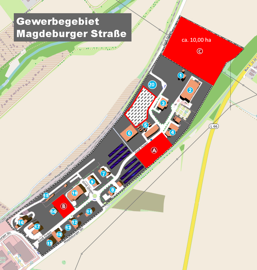 Gewerbe- und Industriegebiet Magdeburger Straße - Fläche C