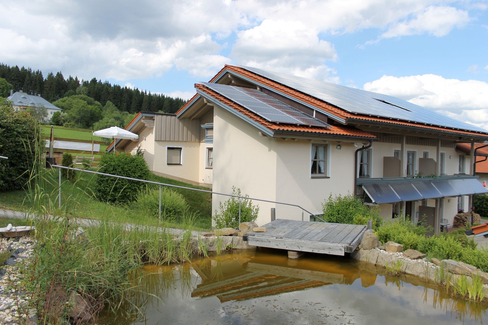 Komfortables Landhaus mit 7 Whg., Ferienhütte, PV 29,26 kWp und vielen Extras