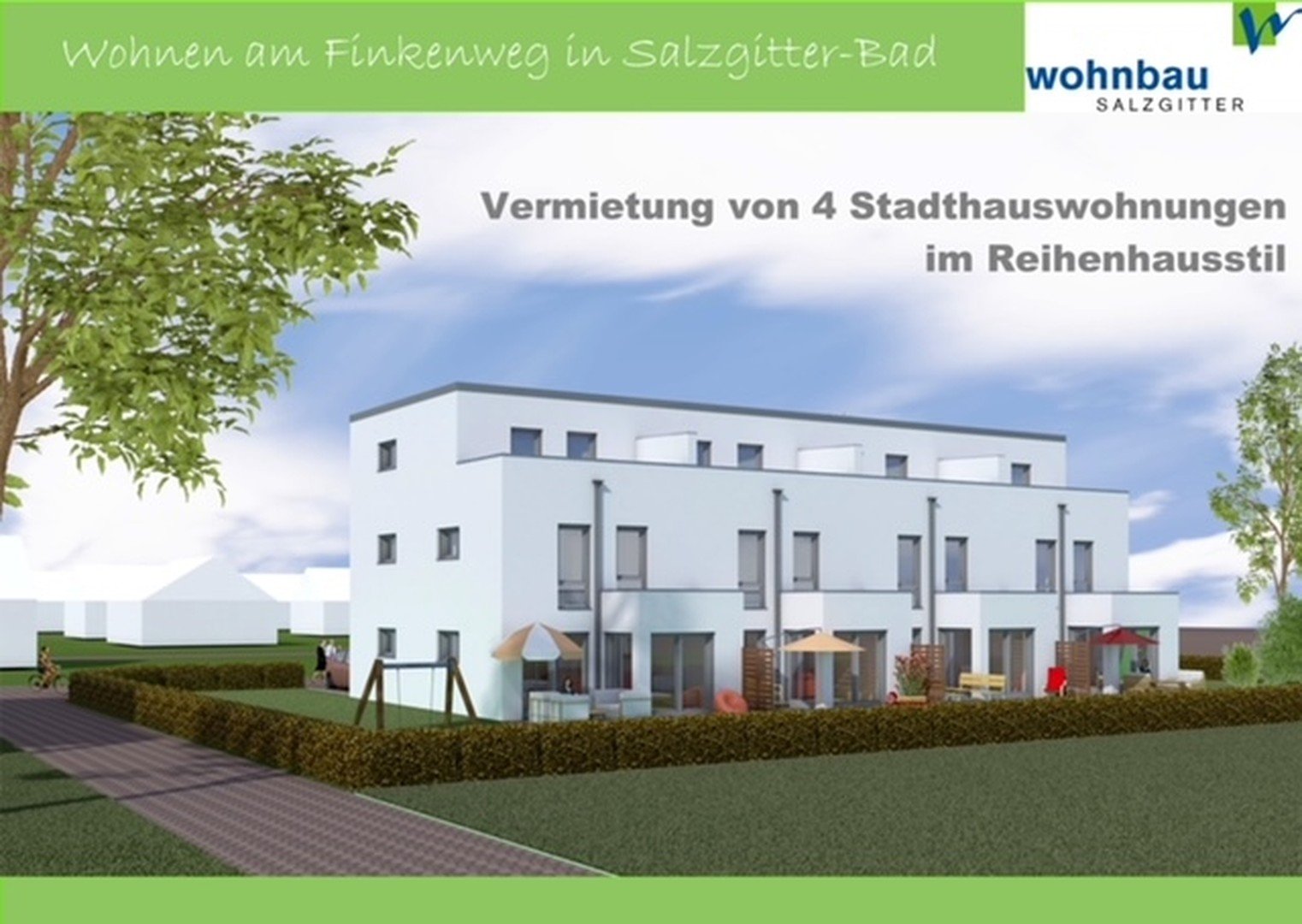 Vermietung von 1 exclusiven Neubau-Stadthaus in SZ-Bad