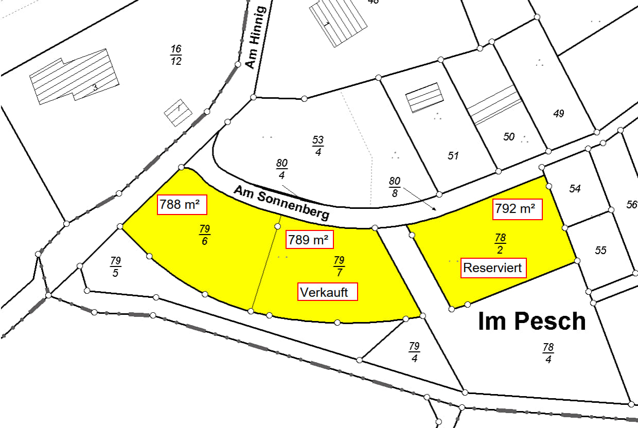 Neubaugebiet der Ortsgemeinde Filz