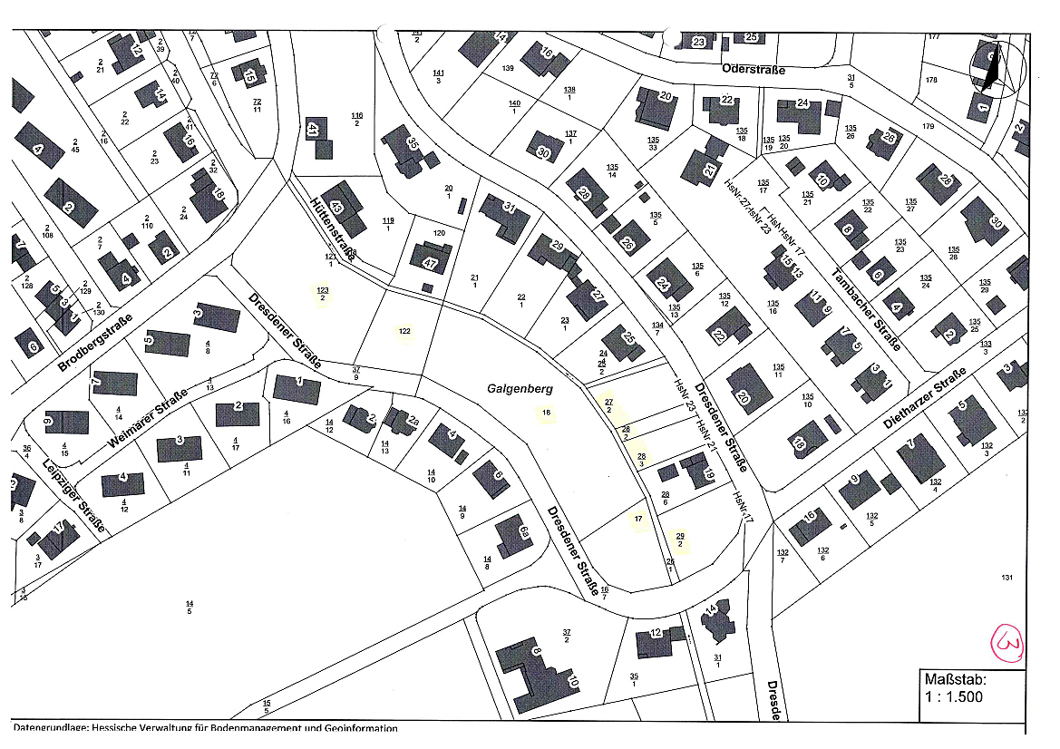 Baugrundstück in Sontra, Dresdener Straße (von privat)