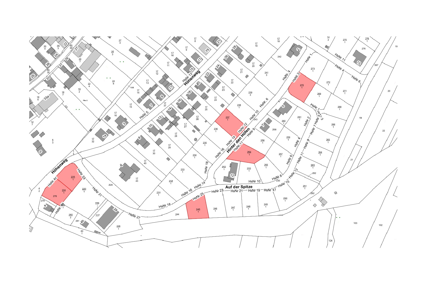 Baugrundstück in Wichmannshausen, Auf der Spitze 25