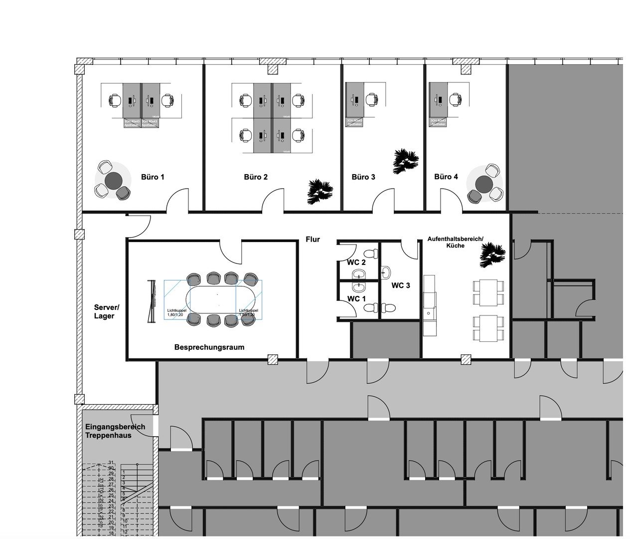 NEU: ca. 255 m²  Büro-/Praxisfläche mit S-Bahn Anbindung S2 | Individuelle Ausbaumöglichkeiten!