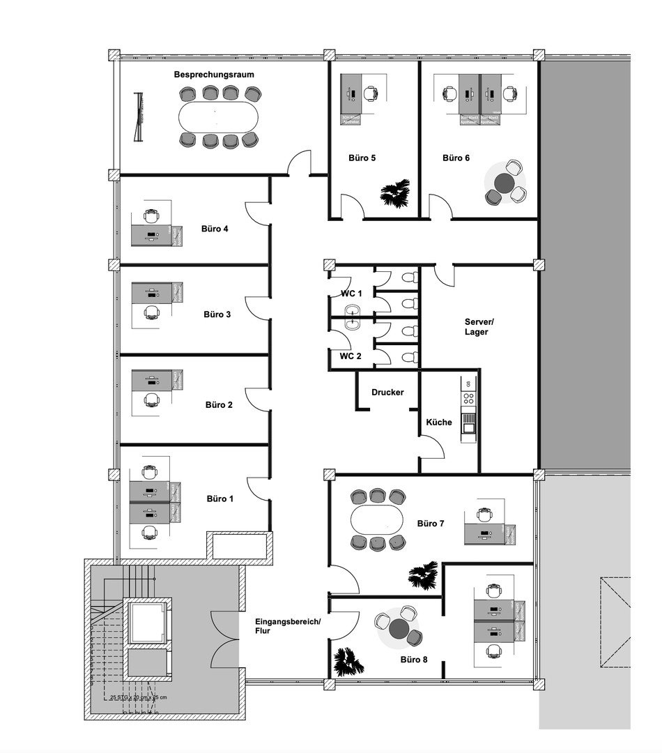 NEU: ca. 370 m² Büro/ Praxisfläche im repräsentativen Geschäftshaus | Gewerbegebiet Erding-Süd
