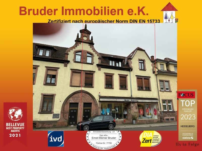 Neckarsteinach: Wohn- Geschäftshaus (2 Whg + 1 Laden), denkmalgesch., keine K-Prov., 50m zum Neckar