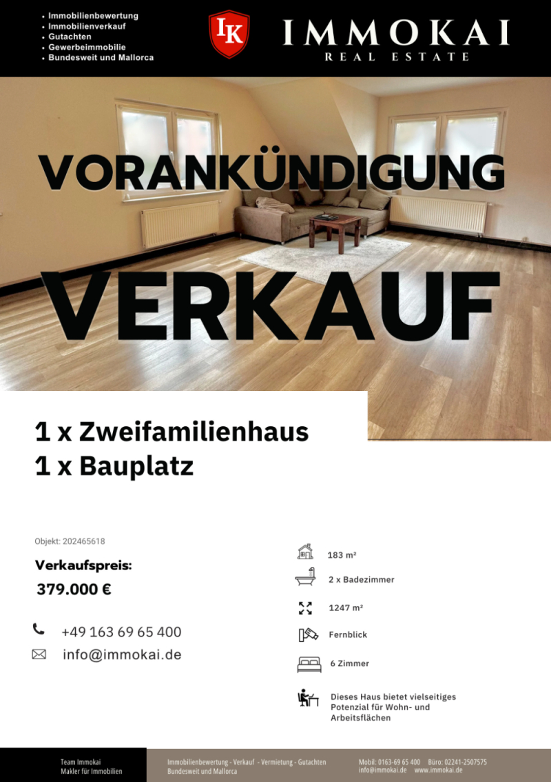 WEILMÜNSTER: Mehrfamilienhaus mit Bauplatz - Ihr perfektes Zuhause in Selters. Vielfalt in einem Paket. 