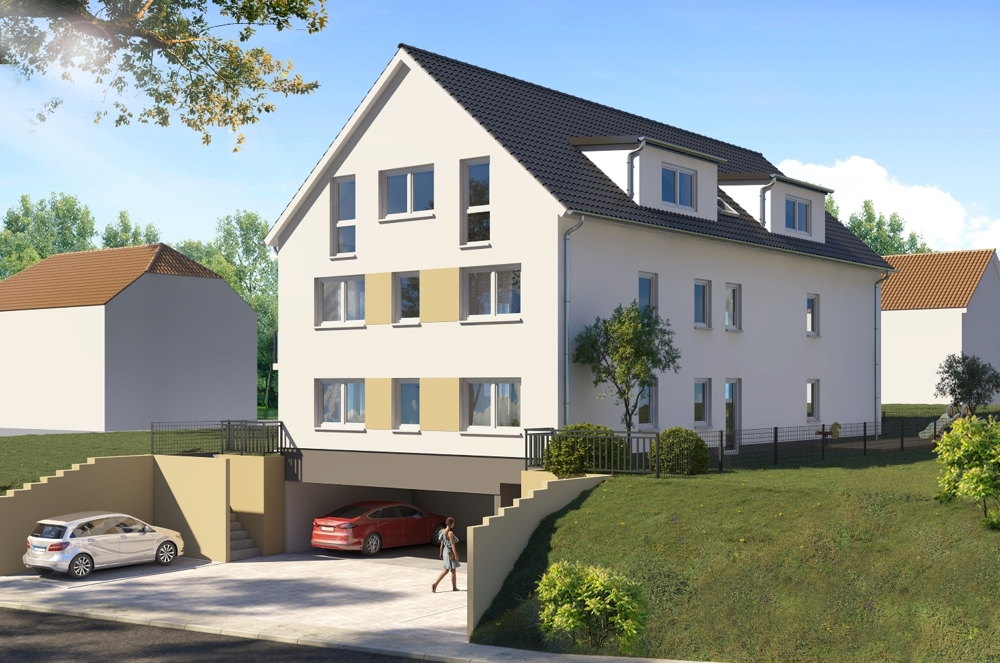 GLOBAL INVEST SINSHEIM | Exclusive 3-Zimmer-Neubauwohnung mit Terrasse und großem Garten in Sinsheim