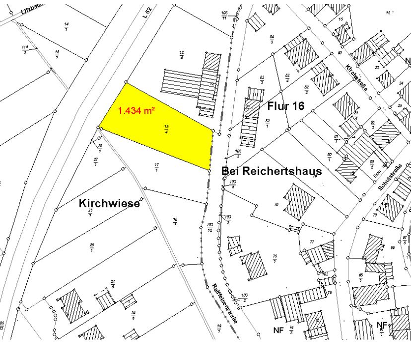 Baugrundstück in der Gemarkung Alflen -Raiffeisenstraße- 