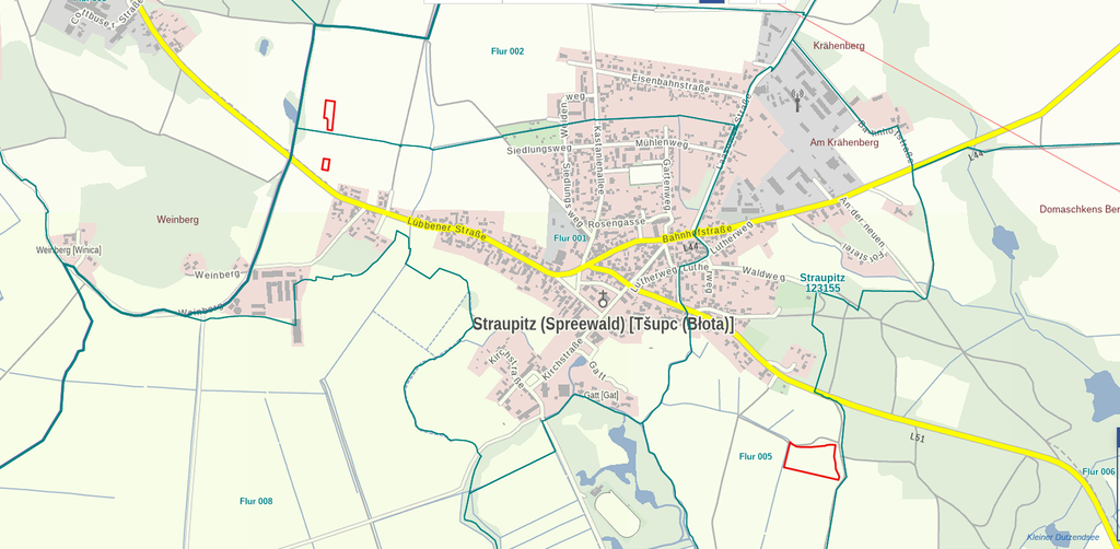 Landwirtschaftsfläche in Straupitz