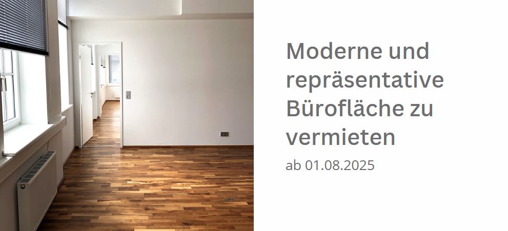 Moderne und repräsentative Bürofläche zu vermieten