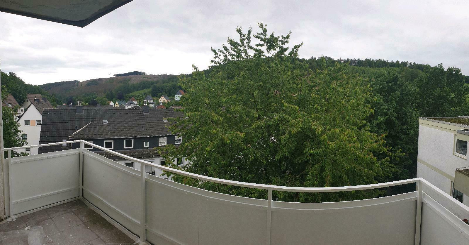 schöne 3,5 Zimmer Wohnung mit Ausblick, Balkon und Einbaucküche