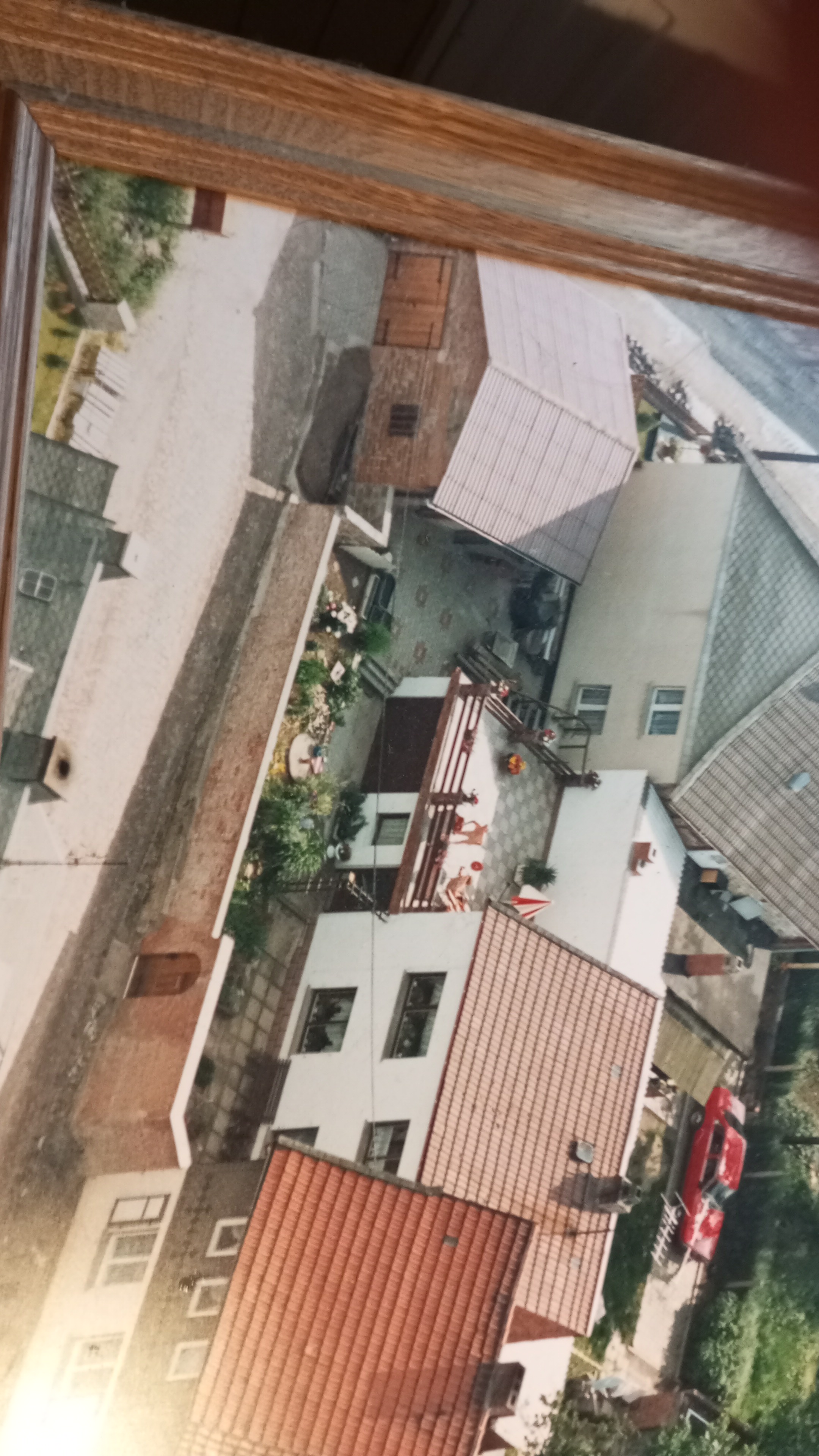 Fachwerkhaus mit Anbau, großer Terasse, Garage und Werkstatt