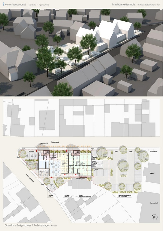 Attraktive Neubau-Praxisfläche 171qm im EG-Raiffeisenstraße in Maintal-Wachenbuchen