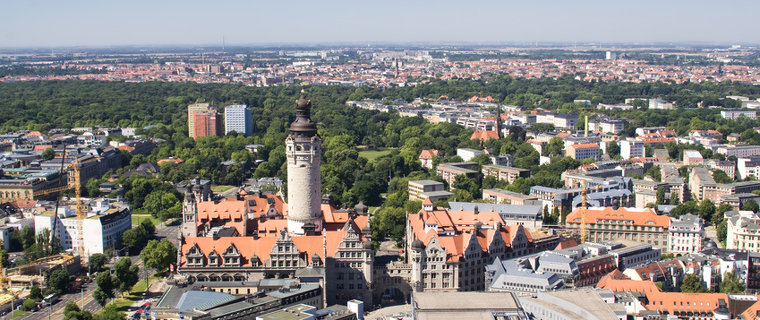 Blick über Leipzig