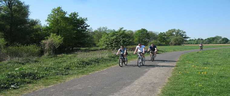 Radfahrer im Kinzigtal