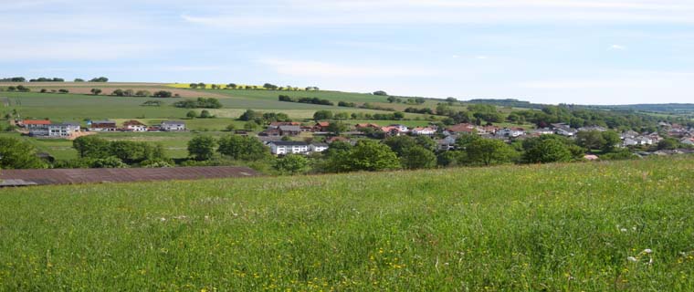 Baugebiet Burgjoßer Str. Richtung Oberndorf
