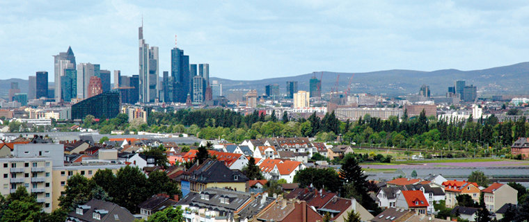 Blick auf Frankfurt von Kronberg