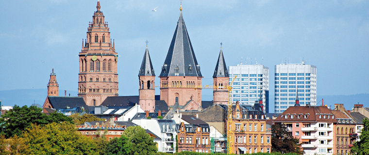 Blick auf Mainz