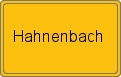 Ortsschild von Hahnenbach